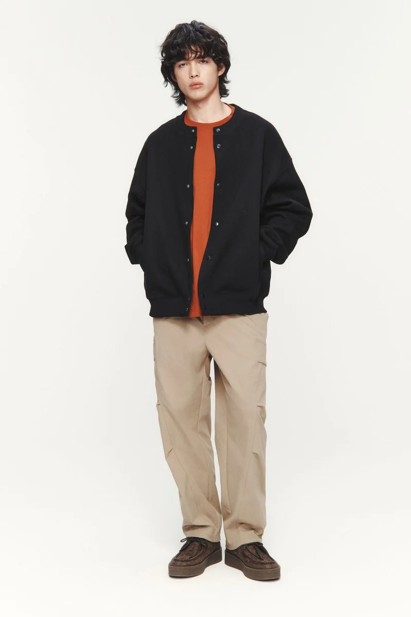 اتش اند ام كارديغان بنمط الوافل بقصة واسعة